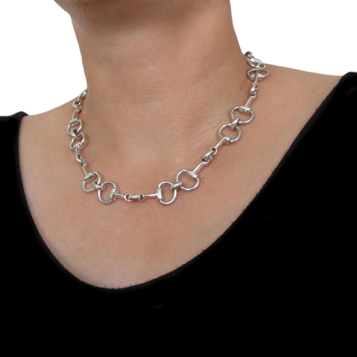 Horse Snafflebit Sterling Silver Necklace for Women