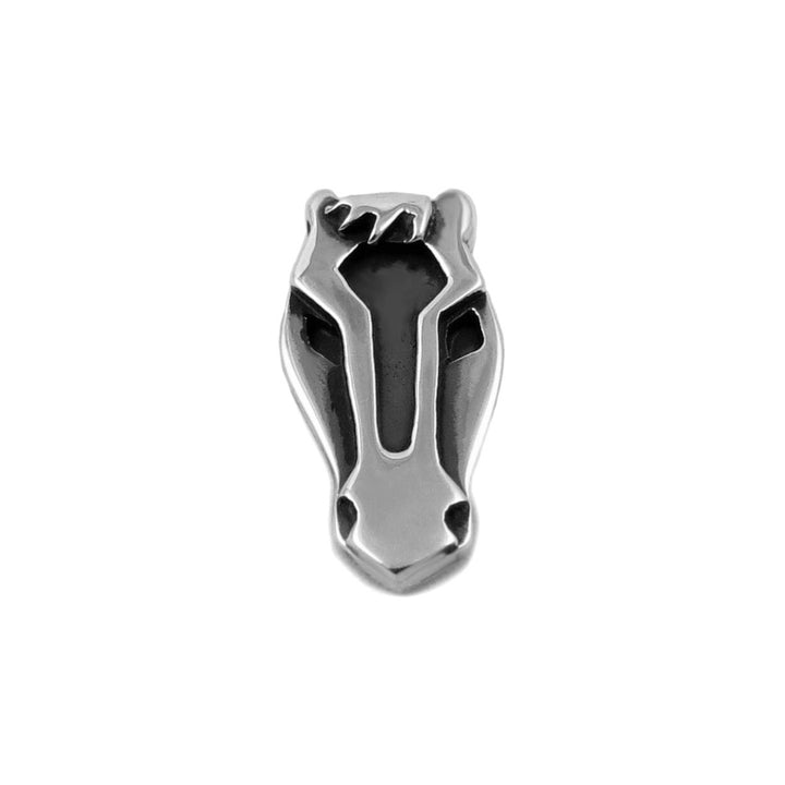 Equestrian Horse Head Solid 925 Sterling Silver Pendant