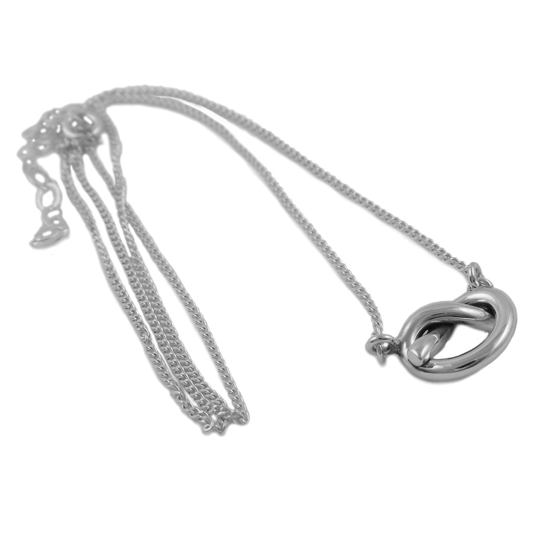 Love Knot 925 Sterling Silver Chain Necklace