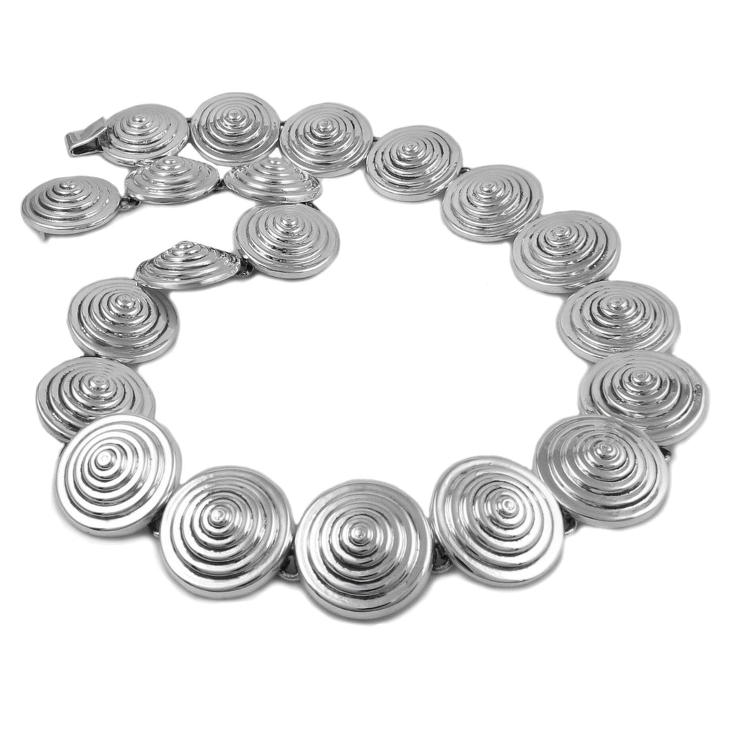 Designer Maria Belen Taxco Hallmarked Sterling 925 Silver Cone Necklace