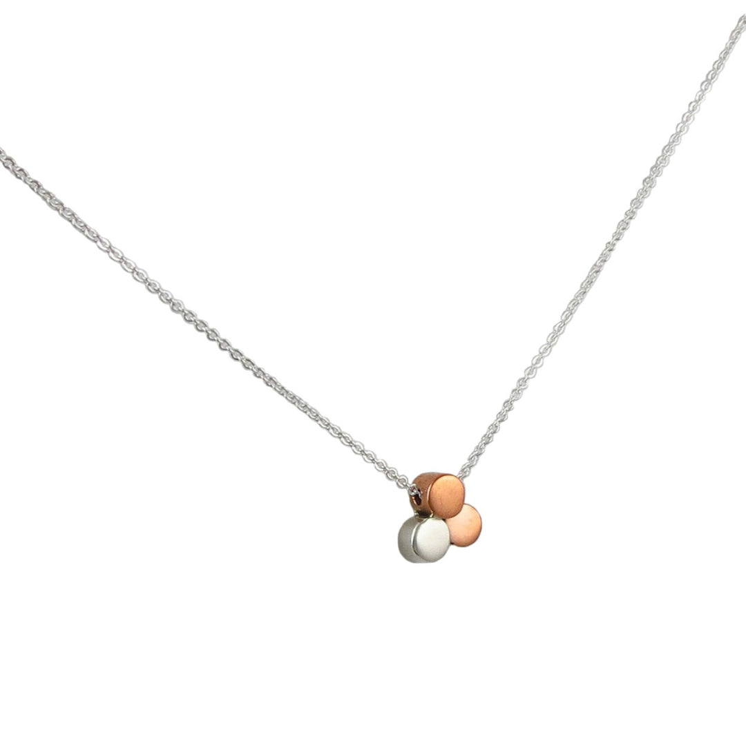 Women's Copper and 925 Silver Mixed Metal Chain Necklace