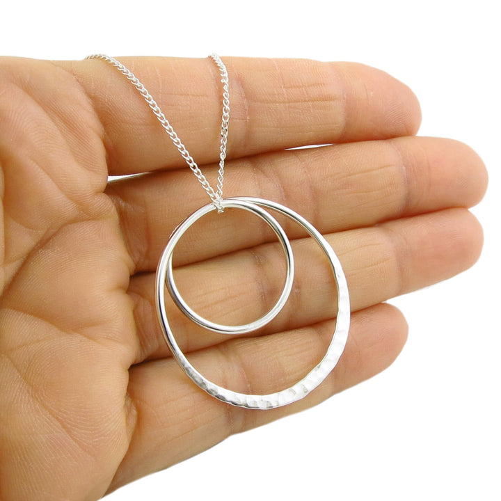 Eternity Circle 925 Sterling Silver Necklace