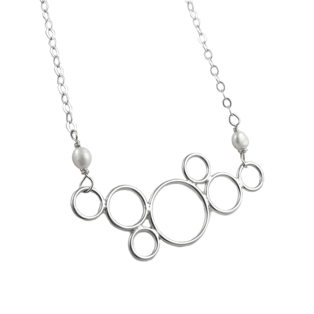 Elegant 925 Silver Bubble Necklace