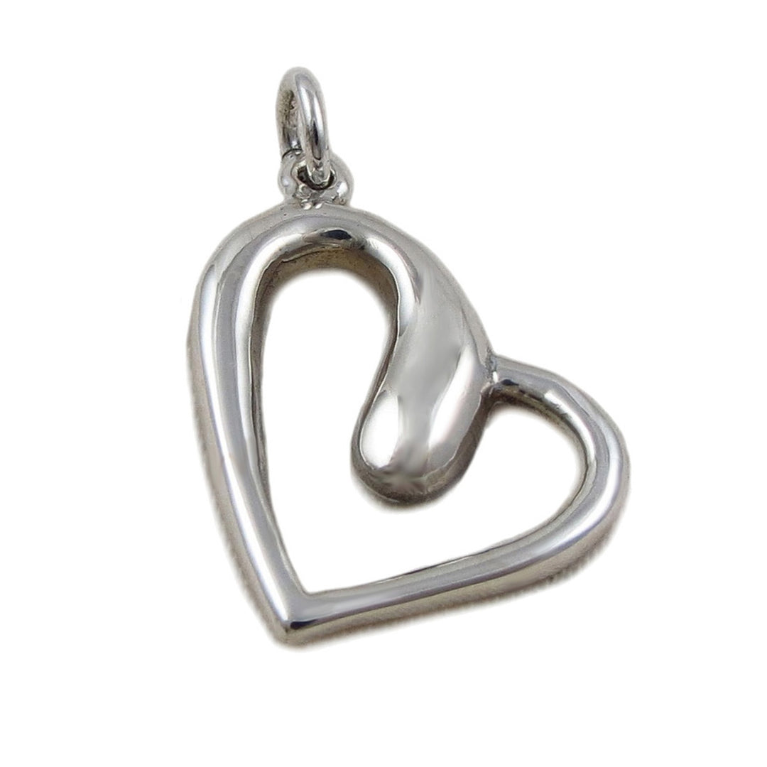 Love Heart 925 Sterling Silver Pendant Necklace