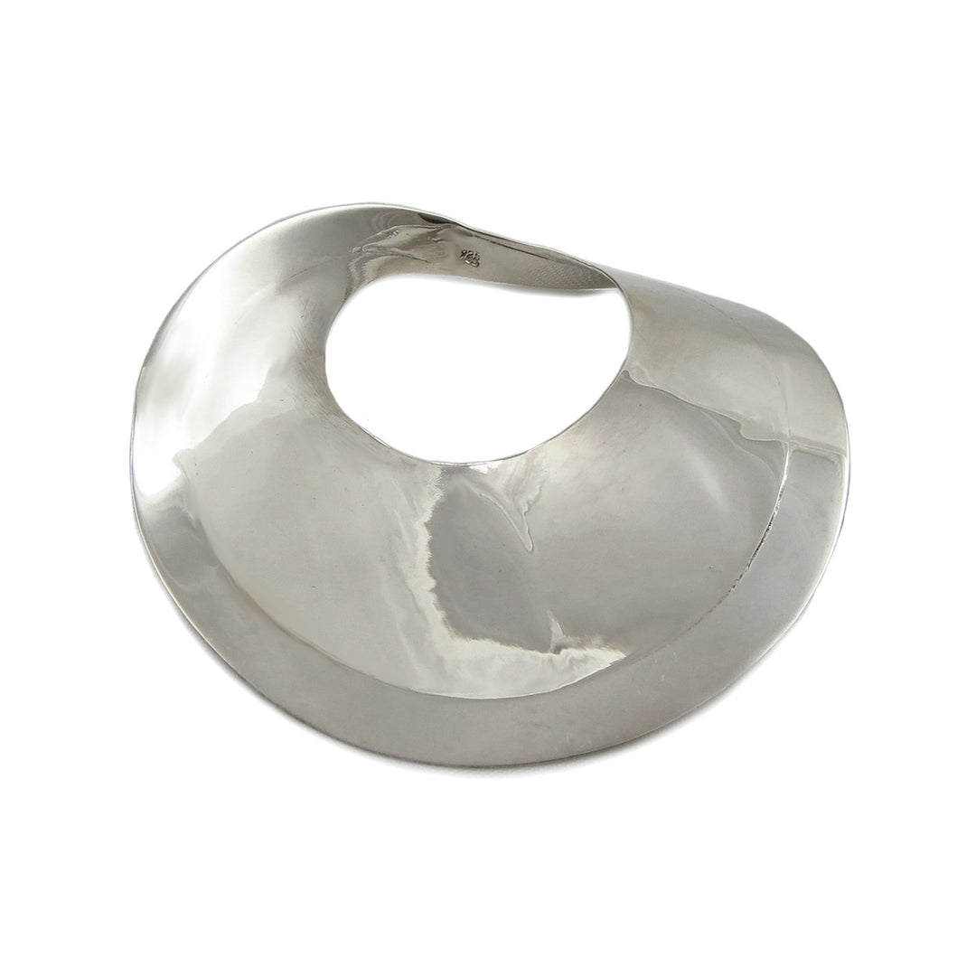 Sterling Silver Mobius Strip Circle Pendant