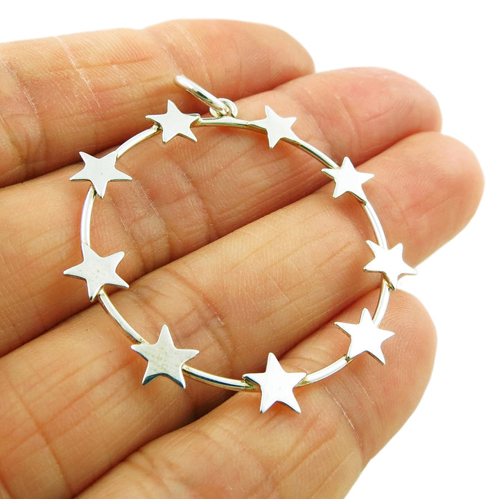 Celestial Star 925 Sterling Silver Pendant Necklace