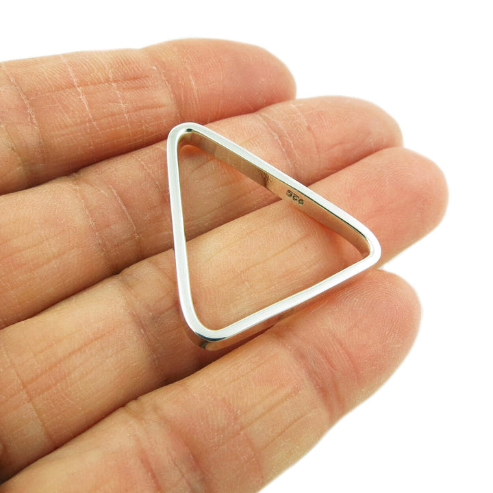 Triangle 925 Sterling Silver Geometric Pendant
