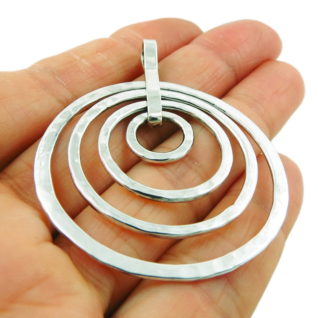 Multi Hoop 925 Sterling Silver Pendant