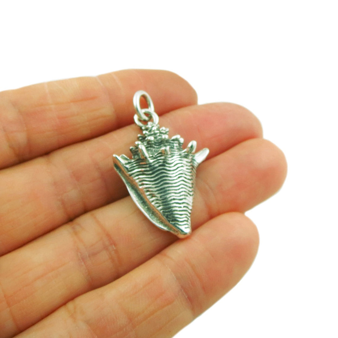 Small Sea Shell 925 Sterling Silver Pendant
