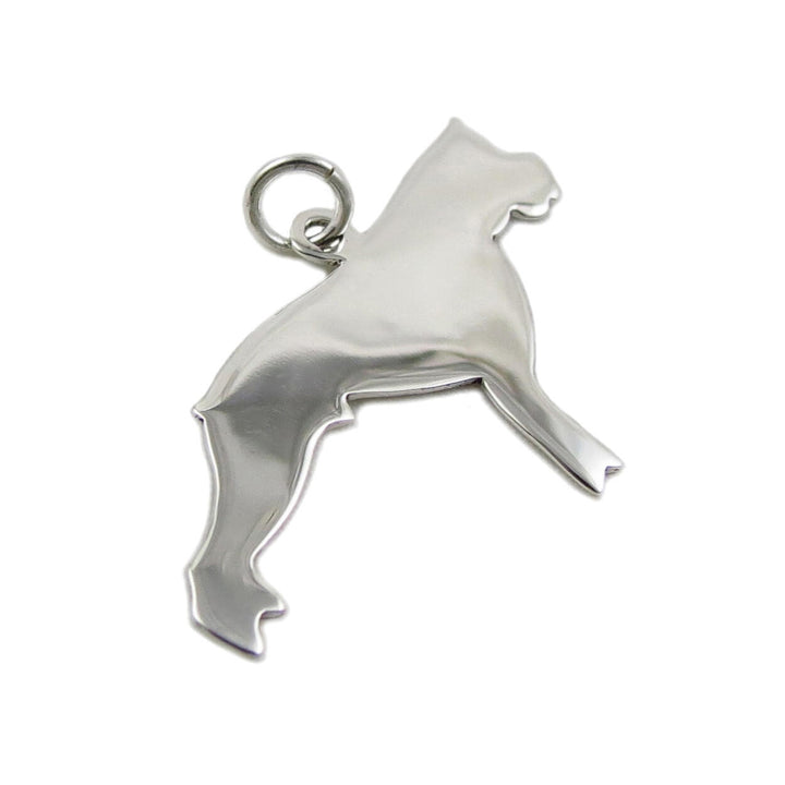 Boxer Dog Sterling Silver Pendant Necklace