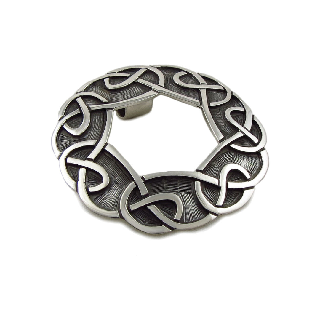 Celtic Love Knot Maria Belen Designer Sterling Silver Pendant Necklace