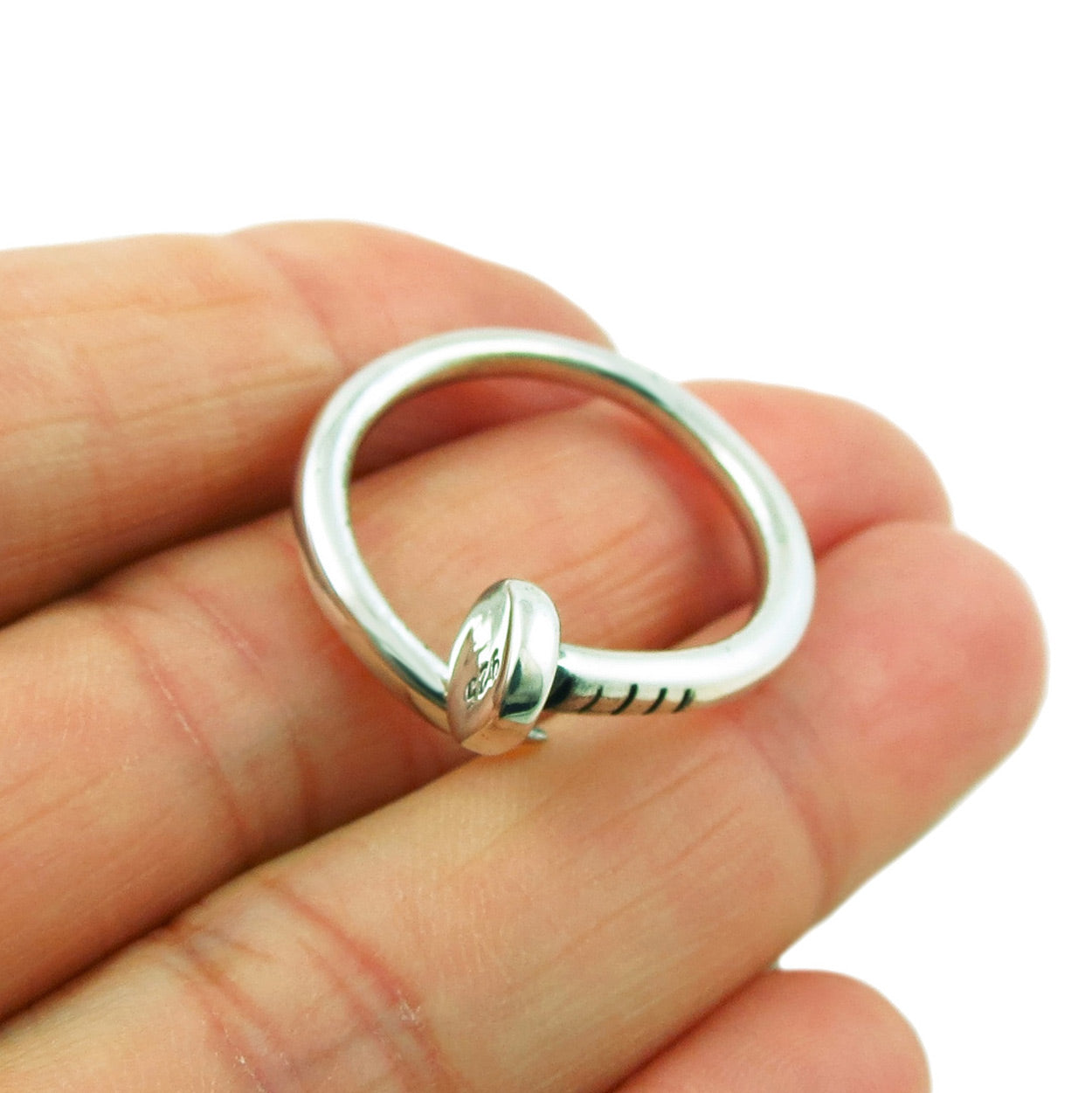 Sterling silver 2025 nail ring