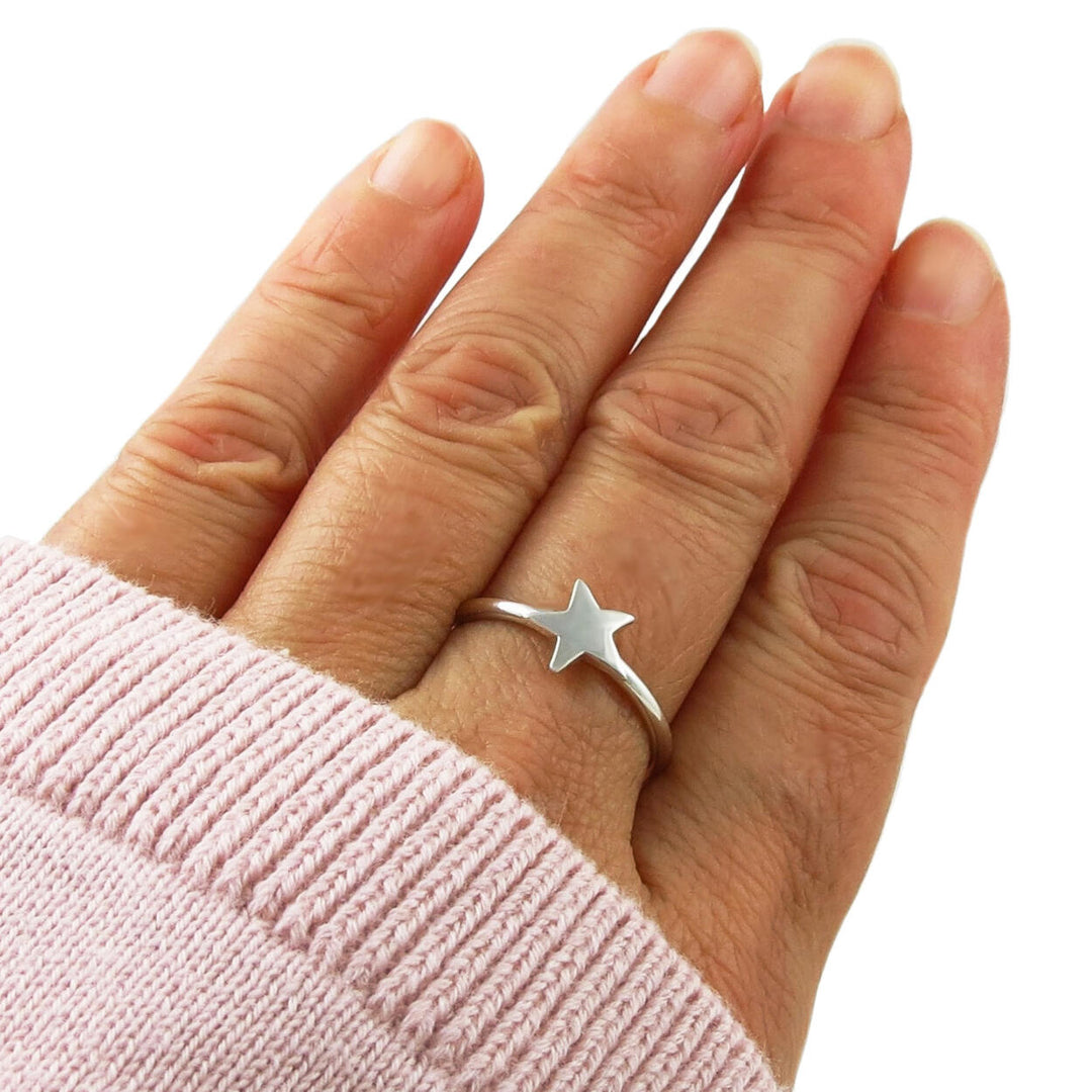 Celestial Star 925 Silver Ring in a Gift Box