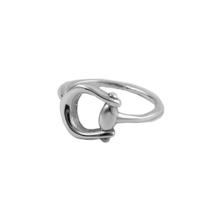 Horsebit Snaffle 925 Silver Horse Tack Ring