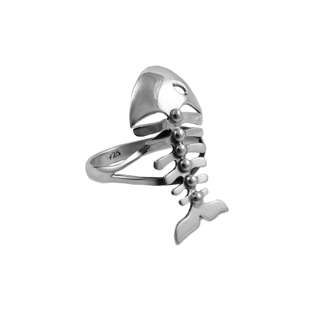 Silver hot sale skeleton ring