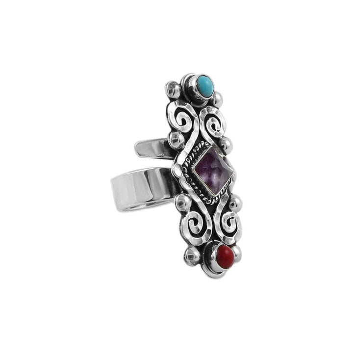 Mexican Artisan Sterling Silver Scrollwork Ring